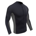 Lighinthebox, Herren Neoprenanzug Oberteil Neoprenanzugjacke 2mm Neopren Shirt warm halten UPF50 Hochelastisch Langarm Reißverschluß vorne - Schwimmen Tauchen Surfen Tauchgerät Patchwork Frühling Sommer Winter Lightinthebox