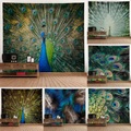 pfau wandteppich kunst dekor decke vorhang hängen hause schlafzimmer wohnzimmer dekoration polyester Lightinthebox