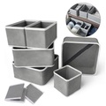 9-teilige Aufbewahrungsbox aus Vliesstoff, faltbare Aufbewahrungsbox aus Stoff, Schrank, Kommode, Schublade, Organizer, Stoffkörbe, Behälter, Trennwand für Babykleidung, Unterwäsche, BHs, Socken, Lightinthebox