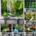 Waldlandschaft Wandteppich Kunstdekor Decke Vorhang hängend Zuhause Schlafzimmer Wohnzimmer Dekoration Polyester Lightinthebox