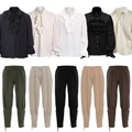 Seeräuber Retro Vintage Mittelalterlich 18. Jahrhundert Bluse / Hemd Piratenhose Herren Kostüm Jahrgang Cosplay Party Langarm Hemd Maskerade / Hosen / Hosen Lightinthebox