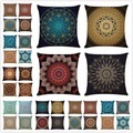 Floral Mandala Bohemian Kissenbezug 4 Stück weicher quadratischer Kissenbezug Kissenbezug hochwertige maschinenwaschbare Outdoor-Kissen für Sofa Couch Bett Stuhl Lightinthebox