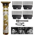 Vintage 0mm kabelloser Barthaarschneider professionelle Rasierer Elektrorasierer Clipper für Männer Haarschneidemaschine Friseur Lightinthebox