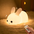 Lighinthebox, LED-Kaninchen-Nachtlicht, niedlich, Silikon, Touch-Fernbedienung, dimmbar, Tierkarikatur, Nachtlicht, wiederaufladbar, Kind, Begleiter, Schlaflicht, Baby, Nachttisch, Schlafzimmer, Spielzeug, Lightinthebox