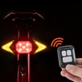 reiten lampen drehen fahrrad blinker licht fernbedienung wasserdicht wiederaufladbare radfahren lampe led warnung rücklicht fahrrad rücklicht led wiederaufladbare sicherheitswarnung rücklicht usb Lightinthebox