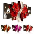 5 Panel Wandkunst Leinwanddrucke Malerei Kunstwerk Bild Blume Heimtextilien Dekor gerollte Leinwand kein Rahmen ungerahmt ungedehnt Lightinthebox