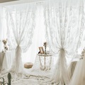 Basic Stangentasche Spitze durchsichtiger Voile Fenstervorhang Paneele weiß 1 Paneel für Küche Schlafzimmer Kinder Wohnzimmer Hof Lightinthebox