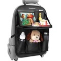 tsumbay Auto-Rücksitz-Organizer mit Tablet-Halter9 Aufbewahrungstaschen PU-Leder Auto-Organizer mit faltbarer Tischablage Autositz-Rückenschutz Trittmatten Reisezubehör-Schwarz 1St Lightinthebox