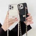 handyhülle für apple wallet card iphone 14 pro max 13 12 11 se 2022 x xr xs max 8 7 geldbörse staubdicht mit abnehmbarem umhängegurt einfarbiges pu-leder Lightinthebox