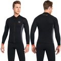 Lighinthebox, DiveSail Herren Neoprenanzug Oberteil Neoprenanzugjacke 3mm SCR Neopren Shirt warm halten UPF50 Atmungsaktiv Hochelastisch Langarm Reißverschluß vorne - Schwimmen Tauchen Surfen Tauchgerät Patchwork Lightinthebox
