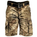 Lighinthebox, Herren Cargo Shorts Kurze Hosen Kurze Hose für Wanderer Tasche Multi Pocket Bedruckt Graphic Karte Komfort Atmungsaktiv Kurz Casual Täglich Modisch Strassenmode Gelb Lightinthebox