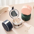 Mini Reise Schmuckschatulle Kleine Schmuckschatulle Tragbare Schmuck Reise Ogranizer Display Schmuck Aufbewahrungskoffer für Ringe Ohrring Halskette Armband Geschenk für Frauen Mädchen Lightinthebox