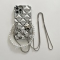 Telefon Hülle Handyhüllen Für Apple Rückseite Handtasche iPhone 13 12 11 Pro Max X XR XS Max Beschichtung mit abnehmbarem Umhängeriemen Weiche Kanten Einfarbig TPU PC Lightinthebox