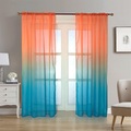 Lighinthebox, Stangentasche durchsichtige Voile-Fenstervorhänge, weiß, 1 Vorhang für Küche, Schlafzimmer, Kinder, Wohnzimmer, Hof Lightinthebox