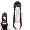 yor cosplay perücke spyfamily yor forger cosplay perücke schwarz lange hitzebeständige kunsthaar perücke perücke Lightinthebox