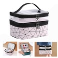 Lighinthebox, multifunktionale doppelte transparente Kosmetiktasche Frauen Make-up-Koffer große Kapazität Reise-Make-up-Organizer Kulturbeutel Schönheitsspeicher Lightinthebox