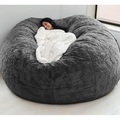 Sitzsack-Stuhlbezug, strapazierfähiger, bequemer Stuhl, PVC-Fell-Sitzsack-Sofas, Kunstpelz-Sofa, Wohnzimmer, Schlafsofa, große Sitzsack-Stuhl-Abdeckung (kein Füllstoff, nur Bezug) Lightinthebox