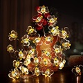 Lighinthebox, Bienen-Lichterketten für den Außenbereich, 3 m, 30 LEDs, Garten, Urlaub, Dekoration, Lichter, batteriebetrieben, Hochzeit, Party, Garten, Rasen, Blumen, Haus, Terrasse, Dekoration Lightinthebox