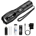 Lighinthebox, LED-Taschenlampe ultrahelle Taschenlampe l2 / v6 Campinglicht 5 Schaltmodi wasserdichtes zoombares Fahrradlicht Verwendung 18650 Batterie Shustar Lightinthebox