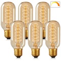 8pcs t45 Vintage Edison Glühlampe 40w dimmbar antike Röhrenglühfaden warmweiß e26/e27 bernsteinfarbene Lampe für Heimleuchten dekorativ ac220v ac110v Lightinthebox