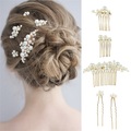 Lighinthebox, Retro barocke große Perle Haargabel Braut Haarnadel Haarnadel Kamm Haareinsatz europäisches Design Hochzeit Kopfbedeckung Haarschmuck Set Lightinthebox