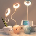 kreative niedliche haustier elefant tier led schreibtischlampe usb aufladen plug-in dual-use 3-farbe dimmbar lernzubehör hell niedlich nachttischlampe lernen schreibtischlampe nachtlicht Lightinthebox