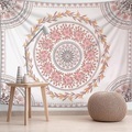 Mandala Bohemian Wandteppich Kunstdekor Decke Vorhang hängend Zuhause Schlafzimmer Wohnzimmer Dekoration Boho Hippie psychedelisch Blumen Blume Lotus Lightinthebox