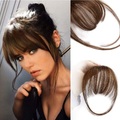 pony haarclip in pony wispy pony mit bügeln haarteile für frauen clip on air pony flat ordentlich pony haarverlängerung für den täglichen gebrauch Lightinthebox