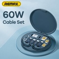 1 Packung Remax USB-Adapterkabel Konvertierungs-Aufbewahrungsbox Multi-Typ-Ladeleitungskonverter Lightning Typ C Micro-Datenübertragungswerkzeug enthält SIM-Kartensteckplatz-Fach Auswurfstift Verwendung als Telefonhalter Lightinthebox