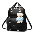 Schulrucksack Bookbag einfarbig für Schüler Mädchen Damen Multi-Funktion Wasserdicht Atmungsaktiv PU Schulranzen Rucksack Schulranzen 16 Zoll Lightinthebox
