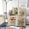 floral pastoral doppelseite kissenbezug 4pc weicher kissenbezug kissenbezug kissenbezug für sofa schlafzimmer wohnzimmer hochwertige maschinenwaschbare außenkissen für sofa couch bett stuhl Lightinthebox