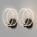 Moderne Acryl-Wandleuchte 2-teiliges Set aus Einzelkopf- oder Doppelkopf-LED-Dekorationswandleuchte 3-Farben-Temperatur einstellbarer Wandbehangtyp geeignet für Lightinthebox