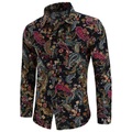 Herren Hemd Grafik-Shirt Blumen Umlegekragen Schwarz 3D-Druck Outdoor Strasse Langarm Button-Down Bedruckt Bekleidung Vintage Designer Casual Retro Lightinthebox