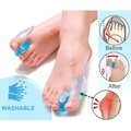 2 Stück Big Toe Separator Bone Corrector Glätteisen Silikongel Fuß Fingerschutz Bunion Adjuster Fußmassagegerät Lightinthebox