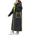 Lighinthebox, eva raincoat wasserdichter regenponcho wiederverwendbar unisex herren damen lange durchsichtige regenbekleidung Lightinthebox