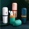 Reisewaschbecher-Set Aufbewahrungsbox Zahnpasta Zahnbürste Handtuch tragbarer Zahnbürstenschutz Heimorganisator Badezimmerbox Lightinthebox