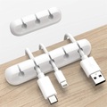weiße Kabelclips Kabel-Organizer Kabelmanagement Kabel-Organizer USB-Kabelhalter Draht-Organizer Kabelclips 2 Packungen Kabelhalter für Schreibtisch, Auto, Zuhause und Büro (5 3 Steckplätze) Lightinthebox