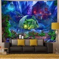 Wandteppich, Kunstdekor, Decke, Vorhang, zum Aufhängen, Zuhause, Schlafzimmer, Wohnzimmer, Dekoration, Polyester, Dinosaurierwelt Lightinthebox