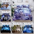 Lighinthebox, Wolf-Bettbezug-Set, Hotel-Bettwäsche-Sets, Bettbezug, Doppelbett, Queen-Size, King-Size (einschließlich 1 Bettbezug, 1 oder 2 Kissenbezüge), 3D-Digitaldruck Lightinthebox