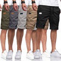 Lighinthebox, Herren Cargo Shorts Kurze Hosen Shorts Kurze Hosen Lässige Shorts Kurze Hose für Wanderer Tasche Kordelzug Elastische Taille Feste Farbe Knielänge Sports Outdoor Laufen Strassenmode Stilvoll Lightinthebox