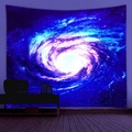 Schwarzlicht UV-reaktiver Wandteppich Galaxie Dekorationsstoff Vorhang Picknicktischdecke zum Aufhängen Zuhause Schlafzimmer Wohnzimmer Wohnheim Dekoration Polyester Lightinthebox