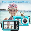 1 Stück wasserdichte Kamera Unterwasserkameras zum Schnorcheln Full HD 2.7k 48mp Videorecorder Selfie Dual Screens 10ft 16x Digitalzoom wasserdichte Digitalkamera Lightinthebox