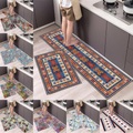 Lighinthebox, Küchenteppich im Boho-Stil, 2-teiliges Set, perfekt für Küche, Bad, Wohnzimmer, weiches, saugfähiges Mikrofasermaterial, rutschfest, leicht zu reinigen, maschinenwaschbarer Bodenläufer Lightinthebox