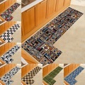 Küchenteppich Läufer 2er Set für Küche, Bad, Wohnzimmer, weiches, saugfähiges Mikrofasermaterial, rutschfester, maschinenwaschbarer Bodenläufer Lightinthebox