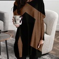damen sweatshirt kleid winterkleid tee kleid wein khaki braun grau langarm einfarbig patchwork tasche winter herbst lässig herbst kleid lockere passform 2022 xs s m l xl xxl 3xl 4xl 5xl 6xl Lightinthebox