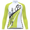 21Grams Damen Radtrikot fahrradbekleidung Fahrradtrikot Langarm Fahhrad Shirt mit 3 Gesäßtaschen MTB Mountain Rennrad Atmungsaktiv Rasche Trocknung Feuchtigkeitsabsorbierend Reflexstreiffen Grün Lightinthebox