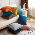 2-teiliger Chenille-Überwurf-Kissenbezug, einfarbig, weicher Einfachheits-Kissenbezug, Wohnzimmer, Schlafzimmer, Sofa, Kissenbezug, modern Lightinthebox