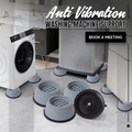 Lighinthebox, 4 Stück Anti-Vibrations-Waschmaschinen-Stützmatte Anti-Vibrations-Pad universelle geräuschreduzierende Möbel-Hebefußbasis Lightinthebox