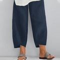 Damen Große Größen Übergröße Chinesisch Chino Capri-Shorts Tasche Feste Farbe Sport Chino Casual Täglich Normal Wadenlänge Herbst Sommer Grün Schwarz Grau L XL XXL 3XL 4XL Lightinthebox
