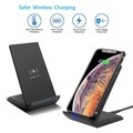 15 W schnelles kabelloses Ladegerät Qi-zertifizierter kabelloser Ladeständer, kompatibel mit iPhone 13/12/se 2020/11/xs max/xr/x Samsung Galaxy S22 S21 S20 S10 Note 20 und Qi-unterstützten Telefonen Lightinthebox